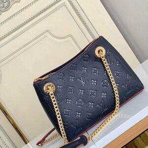 AUTHENTIC Louis Vuitton Navy Blue embossed handbag